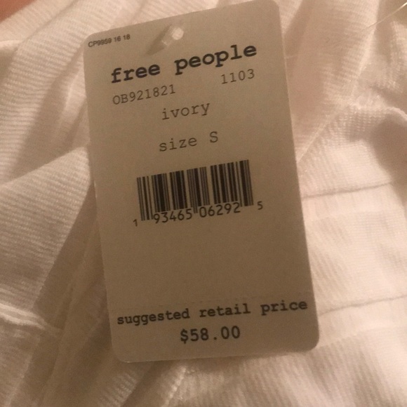New Free People Ahoy T-Shirt In White - Picture 8 of 8